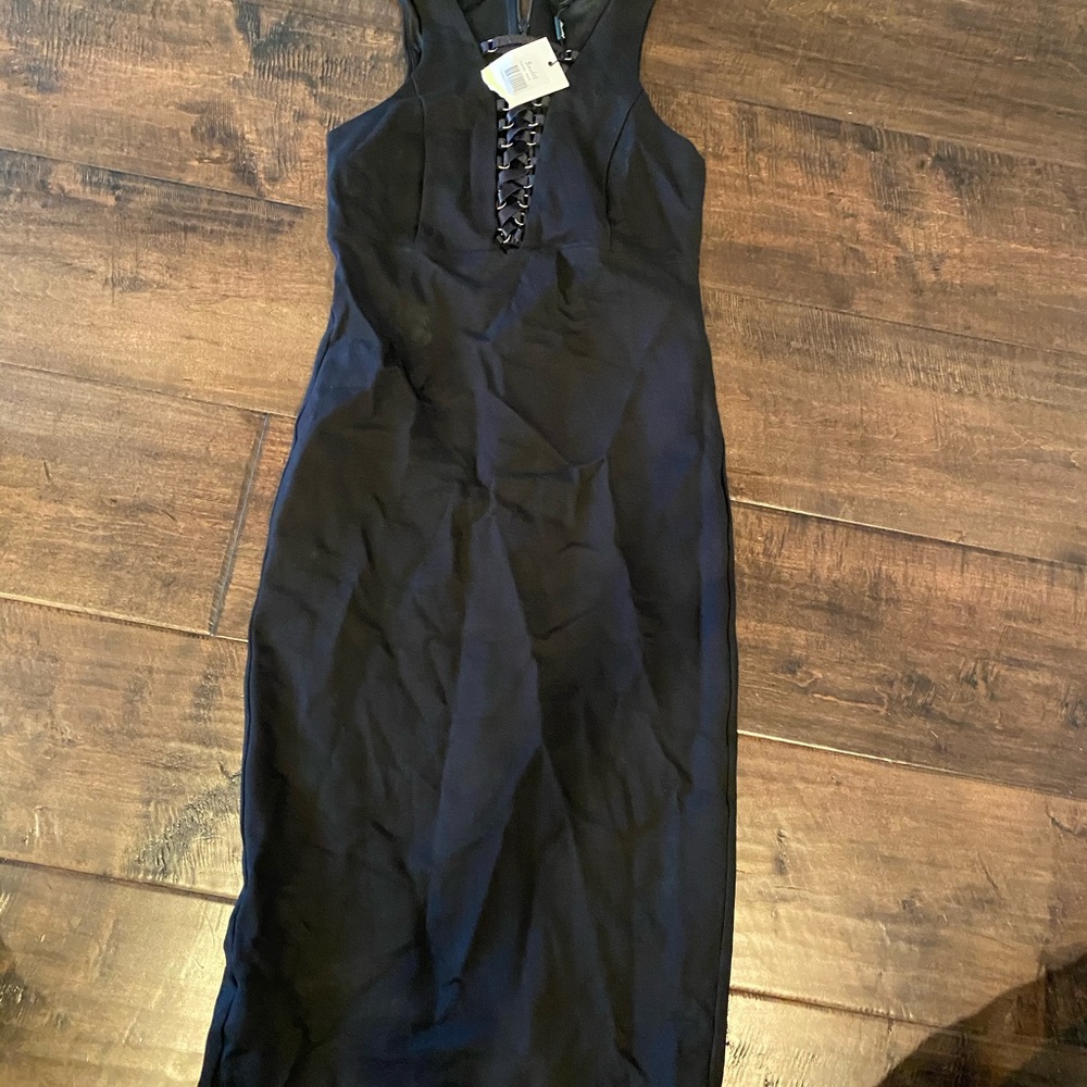 Bardot black dress